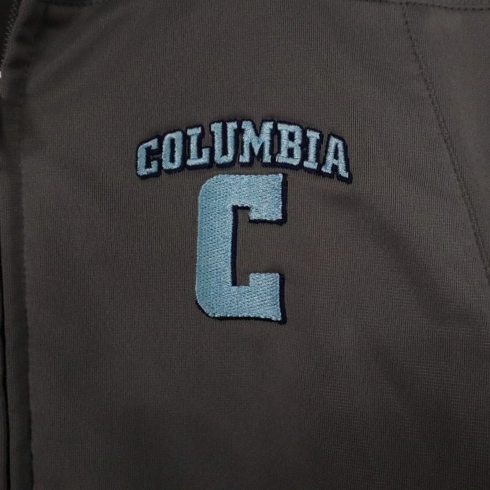 Columbia Lions Jacket Youth Medium 10-12 Adidas Full Zip Activewear Track‎ Gray